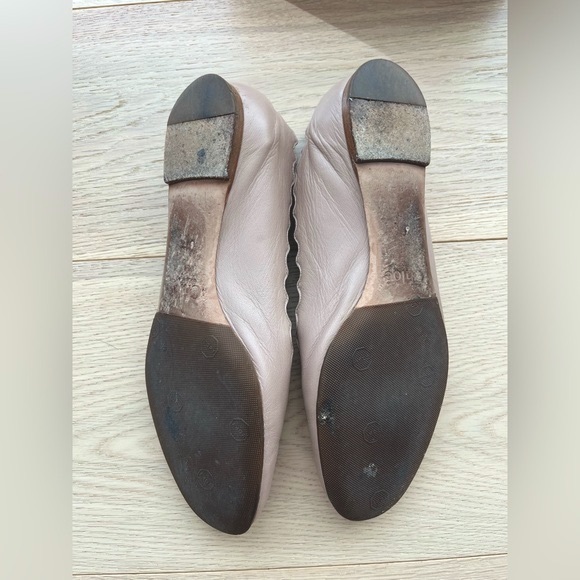 Chloe Pink Lauren Ballet Flats Size 37.5 - Picture 4 of 4